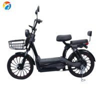 Skuter listrik tipe baru Tiongkok, sepeda listrik murah kuat, sepeda motor helikopter listrik dewasa 48V 500W 2 tempat duduk 48V