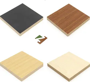 8mm hot sell best quality e0 e1 e2 double sided laminated melamine mdf board Excellent suppliers