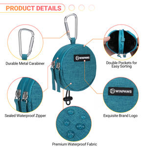 Bolsa de golosinas para perros personalizada, bolsa de entrenamiento para perros, portátil, ajustable, manos libres, para caminar, entrenamiento al aire libre, recompensa para perros - Product Image 2