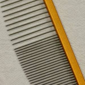 Tijeras de aseo para mascotas de acero inoxidable para perros Diseño de media luna-Herramienta para desenredar - Product Image 5