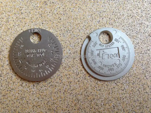 หัวเทียน Gap <span class=keywords><strong>Gauge</strong></span> เครื่องมือวัดเหรียญ-ประเภท 0.5-2.5 มม.หัวเทียน Gap เครื่องมือ <span class=keywords><strong>Feeler</strong></span> โลหะผสมสังกะสีก่อสร้าง - Product Image 5