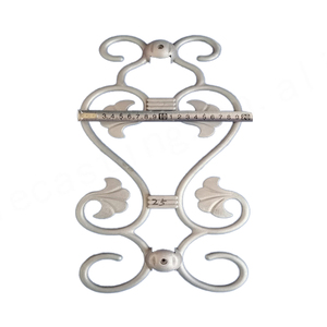 Raccords d'escalier en aluminium forgé et clôture de portail avec conception florale Produit de services de coulée unique - Product Image 2