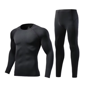 Fitness Breathable Men and Kids Sports Athletic Wear Workout Outfits Tight Fitness Elastic Waist Gym <strong>T</strong> <strong>Shirt</strong> and Pants - Product Image 2