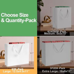 Custom Eco-Friendly Luxury Ivory Board Gift Paper Bags <b>Lamination</b> Custom Logo Colors Moisture Proof Recyclable for Retail Small - Product Image 2