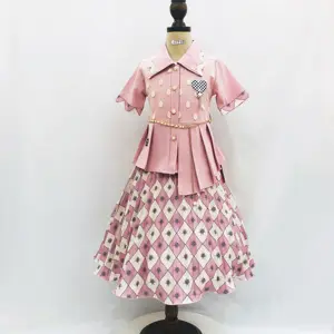 Ensemble trois pièces pour petites filles, vêtements mignons de Style africain, Design Unique à fleurs, avec ceinture, été 2023