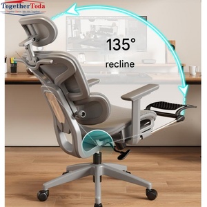 Chaise de bureau professionnelle à dossier haut, chaise réglable, chaise de direction ergonomique - Product Image 3