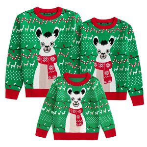 Custom <strong>Family</strong> Knitted <strong>Christmas</strong> Sweater Dogs Jacquard Pullover Crew Neck Winter Women Men Kids <strong>Jumper</strong> - Product Image 3