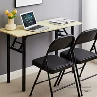 Mesa de Entrenamiento Rectangular Plegable Moderna de Alta Calidad, Mesa de Trabajo para Computadora para Aula Escolar, Modelo T-001 CN/HEB