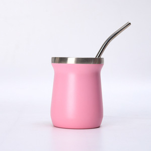 Vasos Térmicos al por Mayor de 8oz para <span class=keywords><strong>Mate</strong></span> <span class=keywords><strong>Argentino</strong></span>, de Acero Inoxidable 18/8, Doble Pared con Aislamiento al Vacío, con Bombilla para <span class=keywords><strong>Mate</strong></span> - Product Image 4