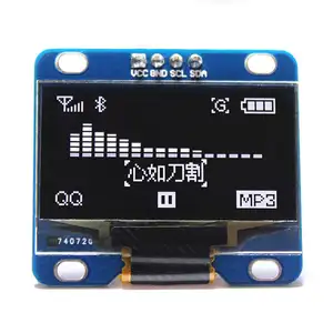 Modul peraga LED LCD OLED 128X64, seri I2C IIC 1.3 inci putih UNTUK Arduino 51 MSP420 STIM32 SCR