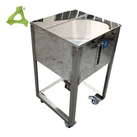 Bidoni di stoccaggio industriali personalizzati in materiale plastico inossidabile serbatoio di stoccaggio verticale in plastica a Pellet Silo per granuli di plastica