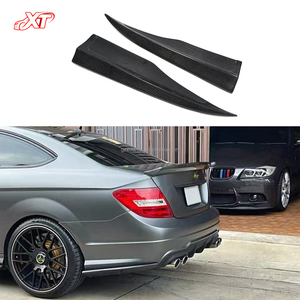 Separadores laterales de parachoques trasero de fibra de carbono W204, alerón para Mercedes Benz Clase <span class=keywords><strong>C</strong></span> C63 Coupe, Kit de carrocerí<span class=keywords><strong>a</strong></span>, difusor trasero, esquinas <span class=keywords><strong>R</strong></span> - Product Image 1
