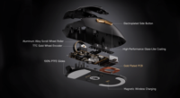 Ratón Inalámbrico para Juegos MCHOSE K7 Ultra, Ratón Ergonómico Ligero para Juegos, Ratón para Juegos con Sensor Óptico Tri-Modo PAW3950