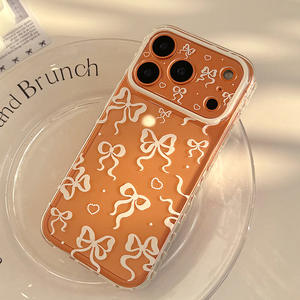 Coque souple transparente en forme de cœur perlé, compatible avec iPhone 17 Pro Max, avec découpe précise, protection intégrale anti-chute - Product Image 5