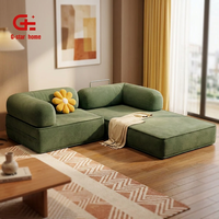 GSTAR T-039 Modernes Dreisitzer-Modulares Schlafsofa mit Stoffbezug und Metallbeinen Wohnzimmermöbel