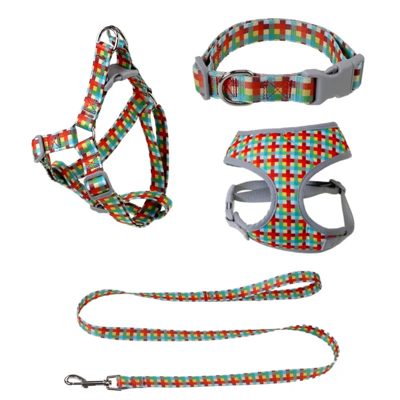 Màu lưới thiết kế Dog collars Dây Xích harnesses