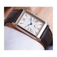 Montres en acier avec mouvement Ronda d'occasion, de conception usine et personnalisées, similaires aux petites montres de seconde main, pour la marque du client