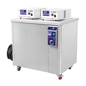 Skymen Dubbele Slot Industriële Ultrasone Reiniger 100L Dpf Blok Onderdelen Motor Reinigingsmachine