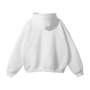 Venta al por mayor personalizado de los hombres de gran tamaño Sudadera con capucha bordado Puff Imprimir Logo 100% algodón peso pesado 500gsm en blanco Unisex sudaderas con capucha para los hombres - Product Image 4