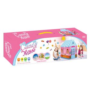 <span class=keywords><strong>Maison</strong></span> de poupée rose, intérieure/extérieure, bricolage, miniature, villa, jouets, modèle, pliable, pop-up, jeu, tente pour enfants, <span class=keywords><strong>maison</strong></span> de jeu - Product Image 3
