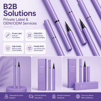 Eyeliner liquide à pointe ultra fine violet, application facile pour dessiner la ligne des cils et rehausser la partie extérieure pour un look sublime et défini
