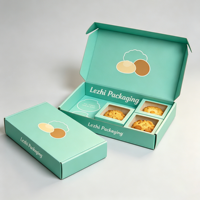 Boîte à biscuits la plus vendue avec séparateurs, pour gâteaux, donuts, sushis, pâtisseries, boulangerie, emballage personnalisé pour biscuits et brownies avec inserts