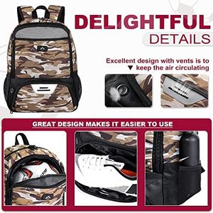 Sac de sport de football de haute qualité, sac de baseball, échantillon gratuit, polyester, solide, grande capacité, 35L, poche pour bouteille - Product Image 3