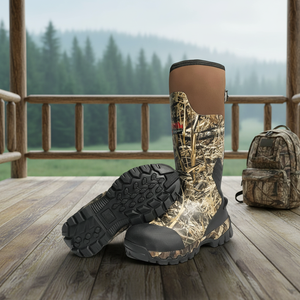 <span class=keywords><strong>Bottes</strong></span> <span class=keywords><strong>de</strong></span> <span class=keywords><strong>chasse</strong></span> <span class=keywords><strong>en</strong></span> caoutchouc imperméables d'hiver thermiques pour hommes, camouflage extérieur - Product Image 1