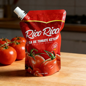 Bolsa de Plástico de Aluminio de Grado Alimenticio de 300 ml, a Prueba de Fugas, con Sellado Térmico, Bolsa con Boquilla para Salsa de Tomate, Mermelada, Ensalada - Product Image 5