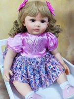 Tamaño de cuerpo completo Silicona Real Encantadora Princesa Realista Viva Boneca Bebe Muñeca de silicona realista