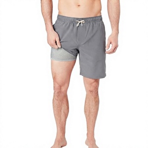 Shorts de sport personnalisés pour hommes, 90 % polyester, 10 % élasthanne, compression, 5 pouces, séchage rapide, avec doublure, short de course et d'entraînement 2 en 1 pour hommes - Product Image 1