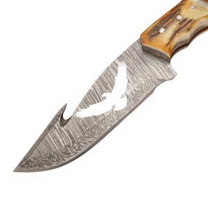 Couteau de chasse en acier au carbone avec manche en bois, équipement de plein air, prix de vente en gros, couteaux de chasse fabriqués en usine - Product Image 5