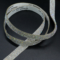 Ruban en maille de strass autocollant coloré, ruban de cristal scintillant pour la décoration de mariage, de voiture, de maison et de loisirs créatifs