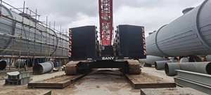 Grue sur chenilles de marque chinoise de premier plan, 200 tonnes, type à forte demande, prix d'usine, moteur, pompe, boîte de vitesses, hauteur de levage de 105 m - Product Image 5