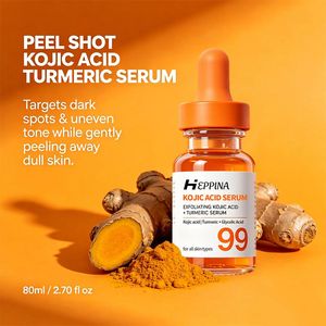 Sérum Visage Éclaircissant Bio à l'Acide Kojique Marque Blanche Exfoliant Élimine les Cellules Mortes, les Points Noirs et les Imperfections en Profondeur - Product Image 3