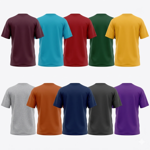 Camiseta de manga corta y cuello redondo, hecha de 100% algodón, 20com S/J, 190-200gsm - Product Image 4