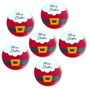 Insignias de Hojalata Personalizadas con Temática Navideña y Decoración con Atmósfera de Santa Claus - Product Image 4