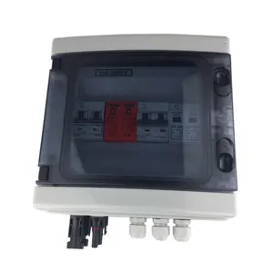 Caja combinadora de cuerdas IP65, 550V, CC, Solar, PV, con protector contra sobretensiones de CA y Disyuntor de CA