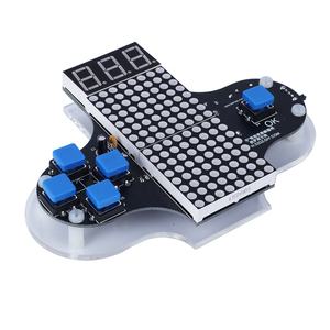 Kit électronique DIY Snake Plane Racing, jeu classique amusant, projet de soudure, pratique, luminosité de <span class=keywords><strong>l</strong></span>'écran réglable - Product Image 1