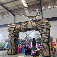 Porte de parc à thème personnalisée en silicone réaliste, animatronique, imperméable, pour la décoration des parcs d'attractions