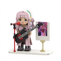 Ensemble de briques en plastique ABS personnalisées et durables, conçues pour la construction de créatures, de navires, de trains, de figurines, de modèles, de jouets, de cadeaux