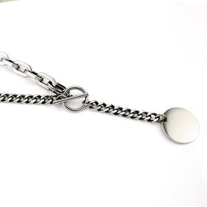 Длинное модное Ювелирное Украшение для вечеринки, серебряное ожерелье, модная простая цепочка для ключицы - Product Image 6