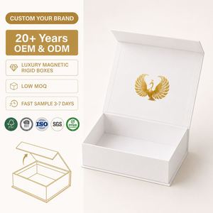 Cajas de Papel Rígido Magnéticas con Brillo en Relieve Reciclables CRD, con Diseño Plegable para Sets de Regalo de Velas de Lujo - Product Image 1