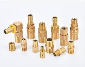 Conector de Manguera de Agua Serie JP con Rosca Macho de Latón de Bajo Precio Tipo Stock USA, Conector de Tubería de Enfriamiento de Molde de Alta Precisión con Niples Hexagonales - Product Image 3