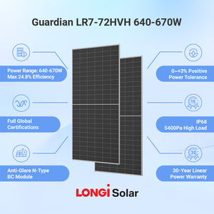 Panneaux solaires monocristallins Longi anti-reflet 640w 655w 660w 600w - Product Image 3