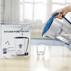 Jarra purificadora de agua personalizable para uso doméstico, jarra con filtro de agua, mineral alcalino, para Cocina