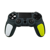 Coque de protection en silicone antidérapante multicolores avec points pour manette PS4, résistante à la poussière, durable, lavable