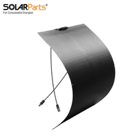 Panneau solaire semi-flexible à cellules BC haute efficacité 200W, matériau durable pour les activités de plein air, directement de l'usine