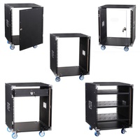 Boîte de rack d'amplificateur 12U Flight Case avec roulettes avec tiroirs