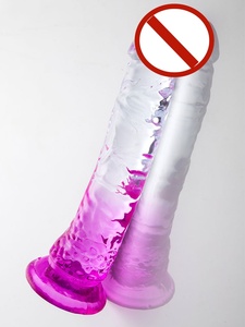 Dildos para Mujeres Personalizables, Impermeables, de Material TPE Seguro, Sin Vibración, Transparentes, Realistas, con Ventosa, Ecológicos - Product Image 3